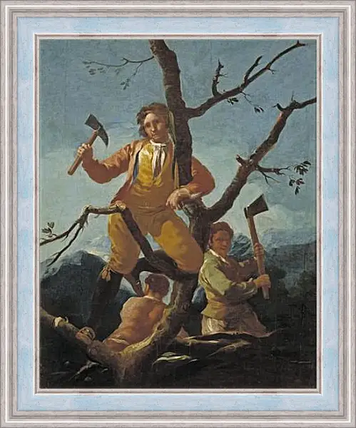 Картина в раме - The Woodcutters. Франсиско Гойя Картина в раме - The Woodcutters. Франсиско Гойя