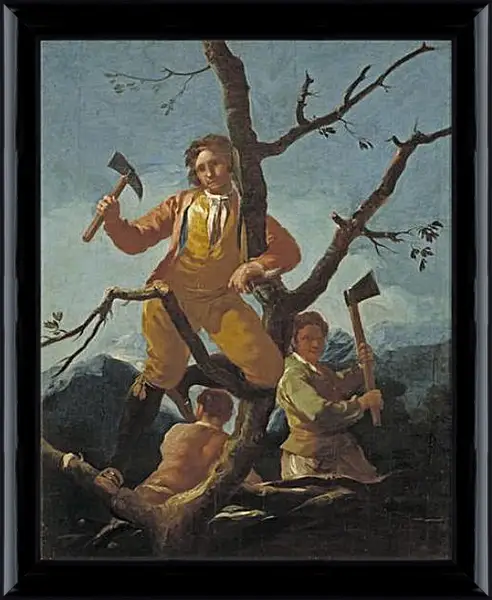 Картина в раме - The Woodcutters. Франсиско Гойя Картина в раме - The Woodcutters. Франсиско Гойя