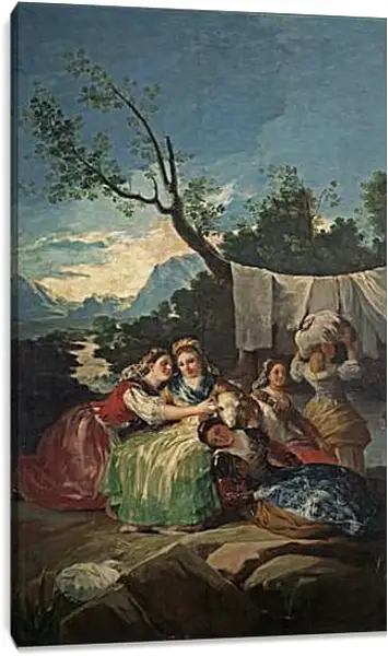 Постер на подрамнике - The Washerwomen. Франсиско Гойя Постер на подрамнике - The Washerwomen. Франсиско Гойя