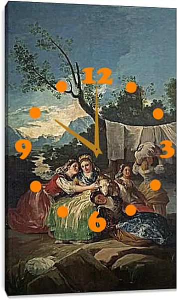 Часы картина - The Washerwomen. Франсиско Гойя Часы картина - The Washerwomen. Франсиско Гойя