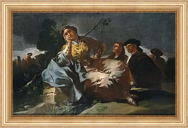 Картина в раме - The Date. Франсиско Гойя Картина в раме - The Date. Франсиско Гойя