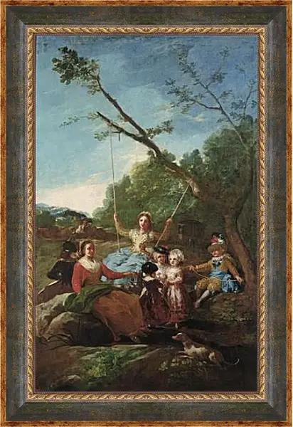 Картина в раме - The Swing. Франсиско Гойя Картина в раме - The Swing. Франсиско Гойя