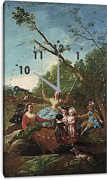 Часы картина - The Swing. Франсиско Гойя Часы картина - The Swing. Франсиско Гойя
