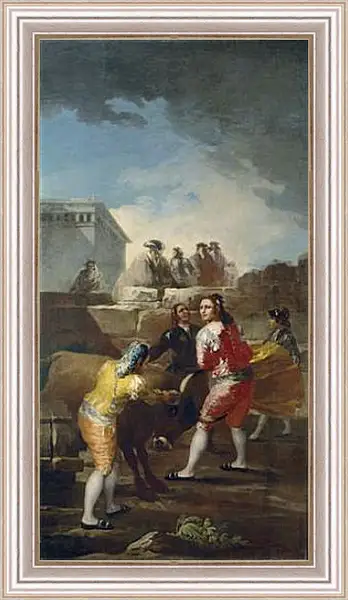 Картина в раме - The Young Bulls. Франсиско Гойя Картина в раме - The Young Bulls. Франсиско Гойя