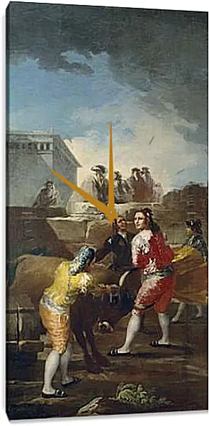 Часы картина - The Young Bulls. Франсиско Гойя Часы картина - The Young Bulls. Франсиско Гойя