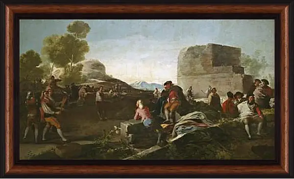 Картина в раме - A Stickball Game. Франсиско Гойя Картина в раме - A Stickball Game. Франсиско Гойя