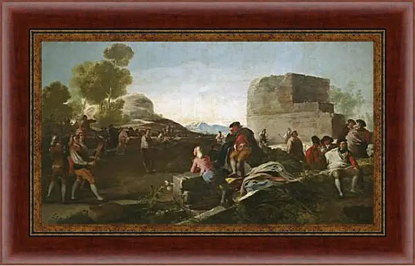 Картина в раме - A Stickball Game. Франсиско Гойя Картина в раме - A Stickball Game. Франсиско Гойя