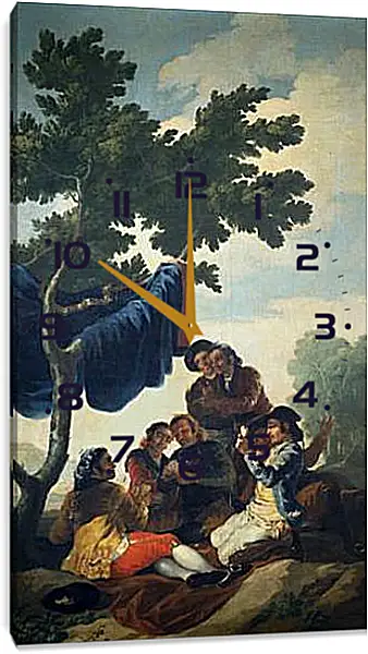 Часы картина - Card Players. Франсиско Гойя Часы картина - Card Players. Франсиско Гойя