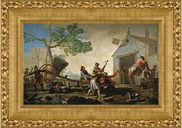 Картина в раме - The Quarrel in the New Tavern. Франсиско Гойя Картина в раме - The Quarrel in the New Tavern. Франсиско Гойя