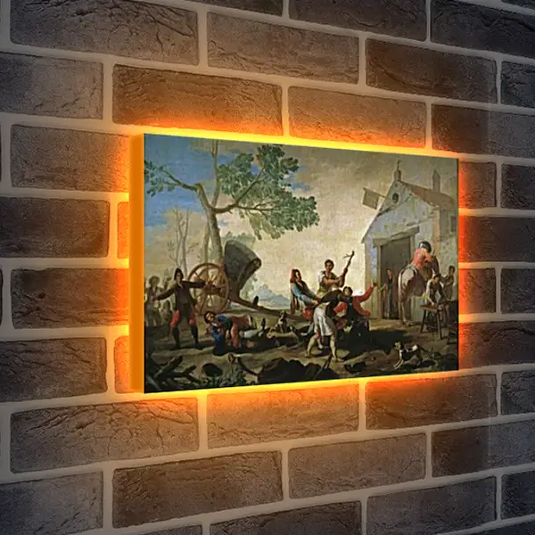 Лайтбокс световая панель - The Quarrel in the New Tavern. Франсиско Гойя Лайтбокс световая панель - The Quarrel in the New Tavern. Франсиско Гойя