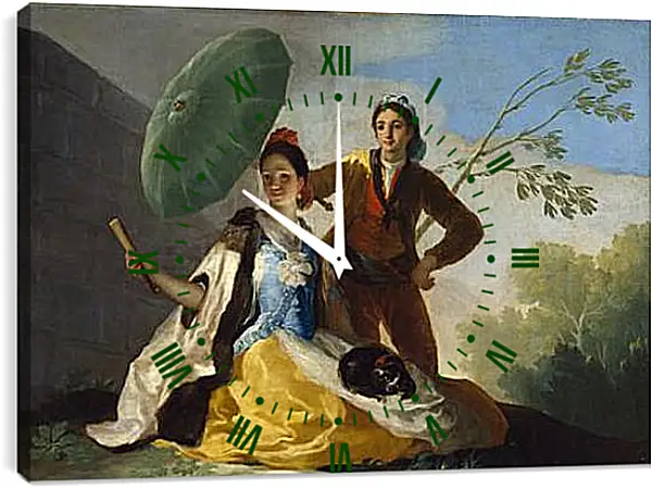 Часы картина - The Parasol. Франсиско Гойя Часы картина - The Parasol. Франсиско Гойя
