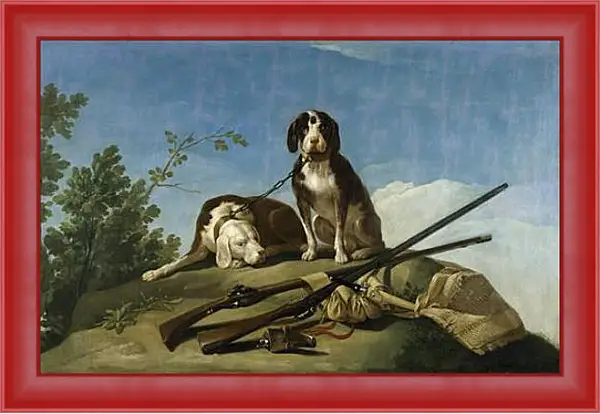 Картина в раме - Dogs on the leash. Франсиско Гойя Картина в раме - Dogs on the leash. Франсиско Гойя