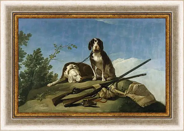 Картина в раме - Dogs on the leash. Франсиско Гойя Картина в раме - Dogs on the leash. Франсиско Гойя