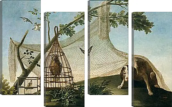 Модульная картина - Hunting with a Decoy. Франсиско Гойя Модульная картина - Hunting with a Decoy. Франсиско Гойя