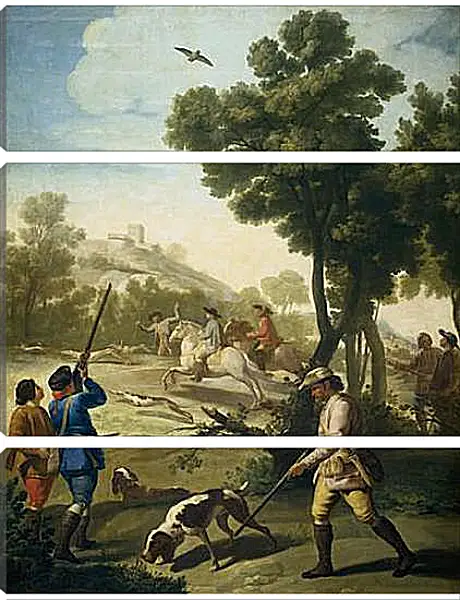 Модульная картина - A Hunting Party. Франсиско Гойя Модульная картина - A Hunting Party. Франсиско Гойя