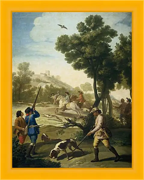 Картина в раме - A Hunting Party. Франсиско Гойя Картина в раме - A Hunting Party. Франсиско Гойя