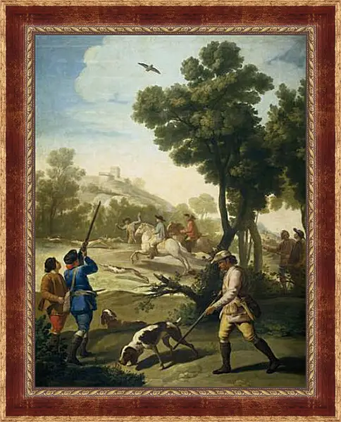 Картина в раме - A Hunting Party. Франсиско Гойя Картина в раме - A Hunting Party. Франсиско Гойя