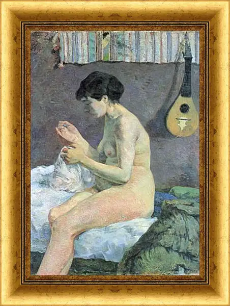 Картина в раме - Study of a Nude (Suzanne Sewing) Картина в раме - Study of a Nude (Suzanne Sewing)