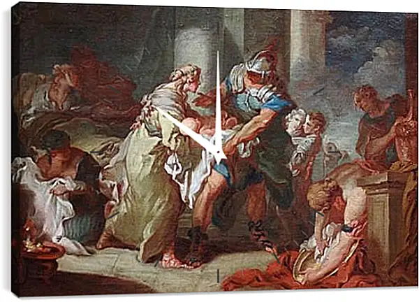 Часы картина - LE JEU. Франсуа Буше Часы картина - LE JEU. Франсуа Буше