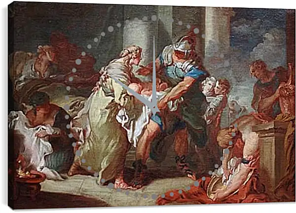 Часы картина - LE JEU. Франсуа Буше Часы картина - LE JEU. Франсуа Буше