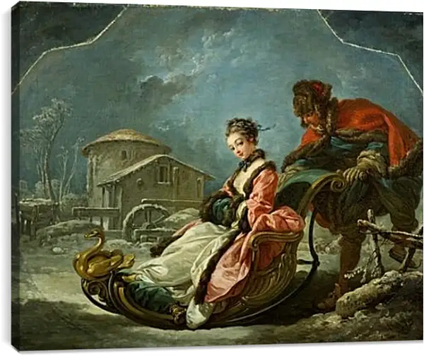 Постер на подрамнике - The Four Seasons Winter. Франсуа Буше Постер на подрамнике - The Four Seasons Winter. Франсуа Буше