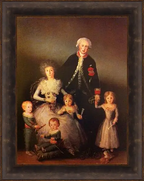 Картина в раме - Family Osuna. Франсиско Гойя Картина в раме - Family Osuna. Франсиско Гойя