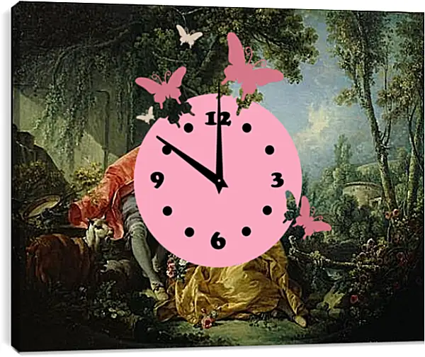 Часы картина - The Four Seasons Spring. Франсуа Буше Часы картина - The Four Seasons Spring. Франсуа Буше