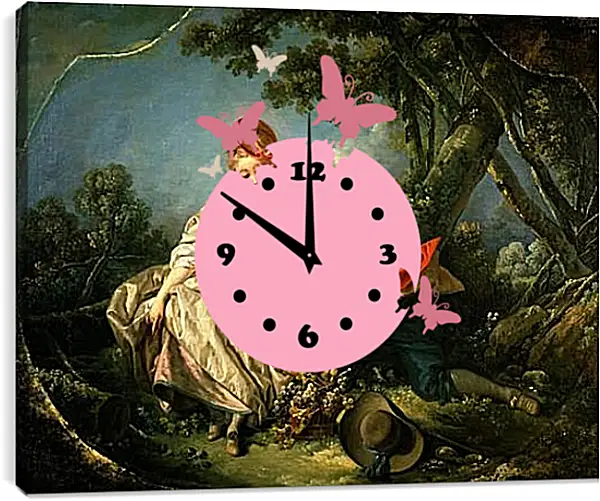 Часы картина - The Four Seasons Autumn. Франсуа Буше Часы картина - The Four Seasons Autumn. Франсуа Буше