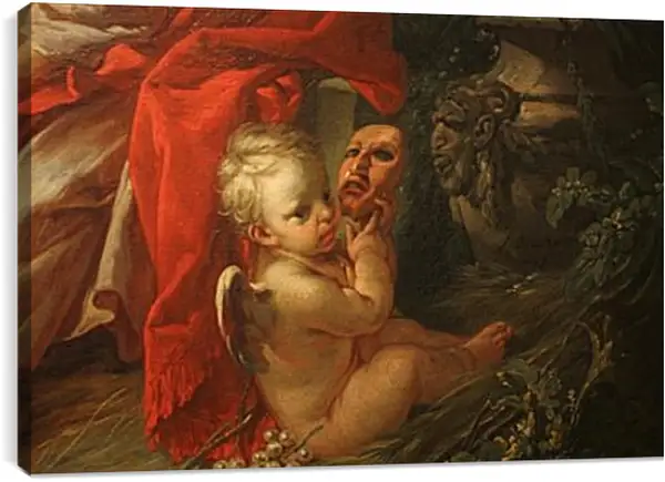 Постер на подрамнике - Earth Vertumnus and Pomona. Франсуа Буше Постер на подрамнике - Earth Vertumnus and Pomona. Франсуа Буше