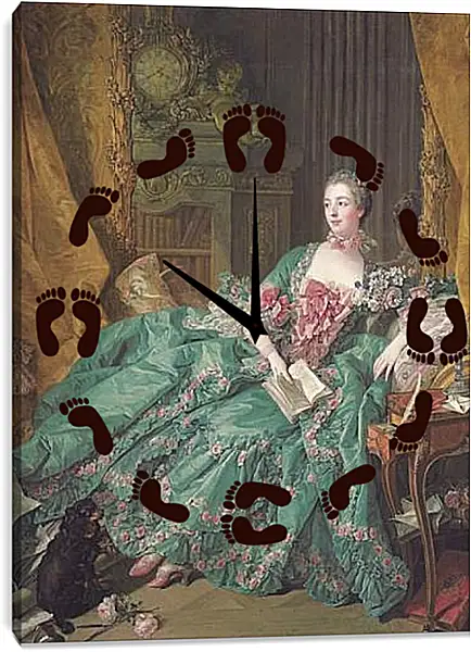 Часы картина - Madame de Pompadour. Франсуа Буше Часы картина - Madame de Pompadour. Франсуа Буше