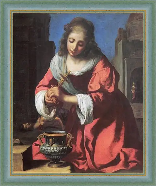 Картина в раме - Saint Praxidis. Ян Вермеер Картина в раме - Saint Praxidis. Ян Вермеер