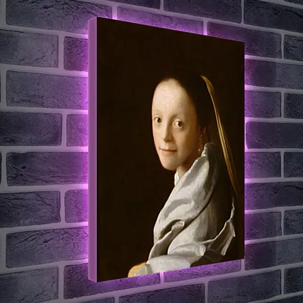 Лайтбокс световая панель - Study of a young woman. Ян (Йоханнес) Вермеер Лайтбокс световая панель - Study of a young woman. Ян (Йоханнес) Вермеер