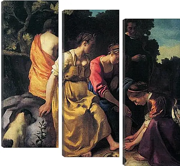Модульная картина - Diana and her companions. Ян (Йоханнес) Вермеер Модульная картина - Diana and her companions. Ян (Йоханнес) Вермеер
