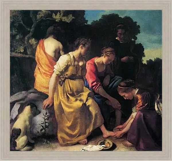 Картина в раме - Diana and her companions. Ян (Йоханнес) Вермеер Картина в раме - Diana and her companions. Ян (Йоханнес) Вермеер