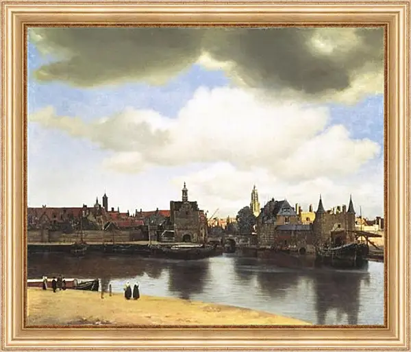 Картина в раме - View of Delft. Ян (Йоханнес) Вермеер Картина в раме - View of Delft. Ян (Йоханнес) Вермеер