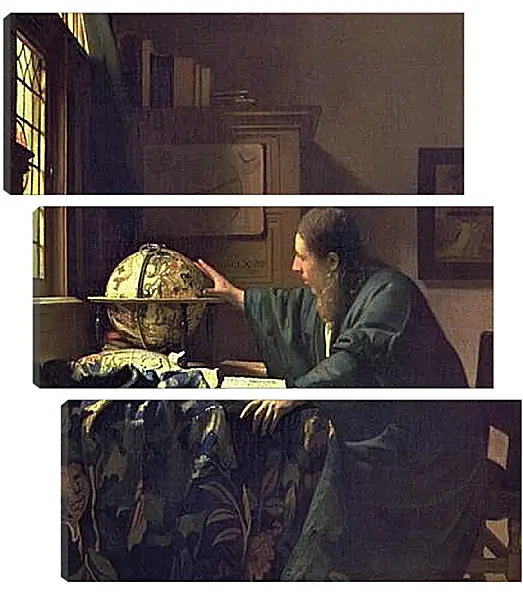 Модульная картина - The astronomer. Ян (Йоханнес) Вермеер Модульная картина - The astronomer. Ян (Йоханнес) Вермеер