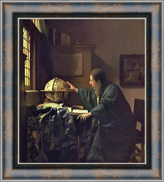 Картина в раме - The astronomer. Ян (Йоханнес) Вермеер Картина в раме - The astronomer. Ян (Йоханнес) Вермеер