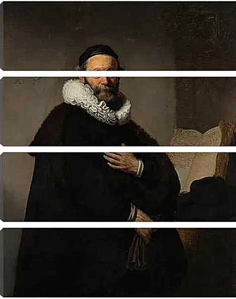 Модульная картина - Portret van Johannes Wtenbogaert (1557-1644). Рембрандт Модульная картина - Portret van Johannes Wtenbogaert (1557-1644). Рембрандт