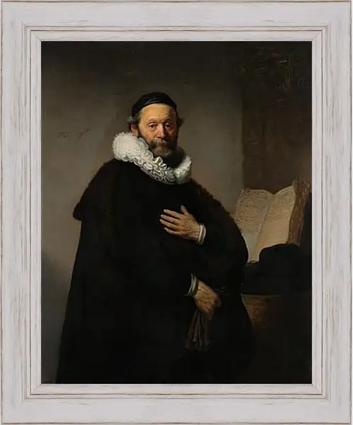 Картина в раме - Portret van Johannes Wtenbogaert (1557-1644). Рембрандт Картина в раме - Portret van Johannes Wtenbogaert (1557-1644). Рембрандт