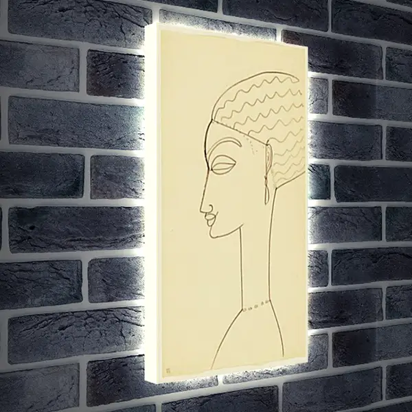 Лайтбокс световая панель - Woman in Profile. Амедео Модильяни Лайтбокс световая панель - Woman in Profile. Амедео Модильяни