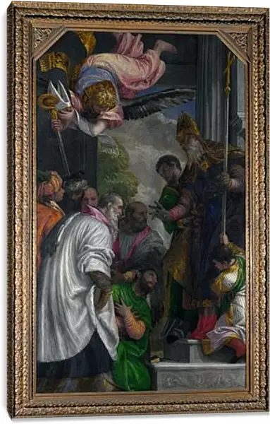 Постер на подрамнике - The Consecration of Saint Nicholas. Паоло Веронезе Постер на подрамнике - The Consecration of Saint Nicholas. Паоло Веронезе