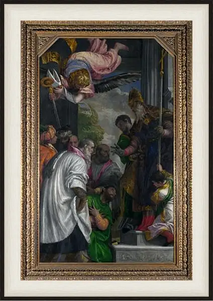 Картина в раме - The Consecration of Saint Nicholas. Паоло Веронезе Картина в раме - The Consecration of Saint Nicholas. Паоло Веронезе