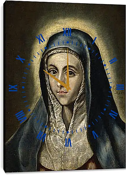 Часы картина - The Virgin Mary. Эль Греко Часы картина - The Virgin Mary. Эль Греко
