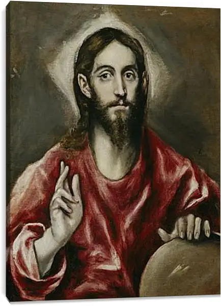 Постер на подрамнике - The Savior. Эль Греко Постер на подрамнике - The Savior. Эль Греко