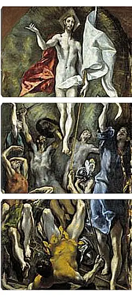 Модульная картина - The Resurrection. Эль Греко Модульная картина - The Resurrection. Эль Греко