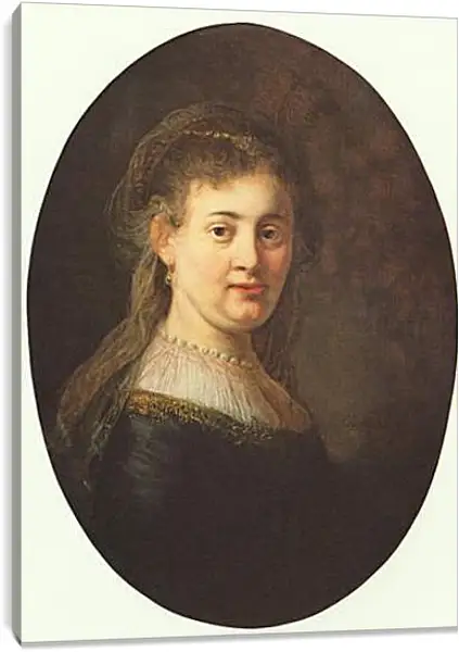 Постер на подрамнике - Portrait of Saskia. Рембрандт Постер на подрамнике - Portrait of Saskia. Рембрандт