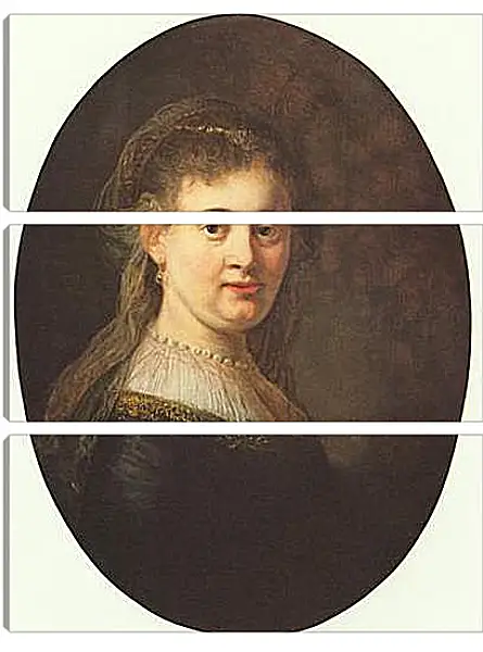 Модульная картина - Portrait of Saskia. Рембрандт Модульная картина - Portrait of Saskia. Рембрандт
