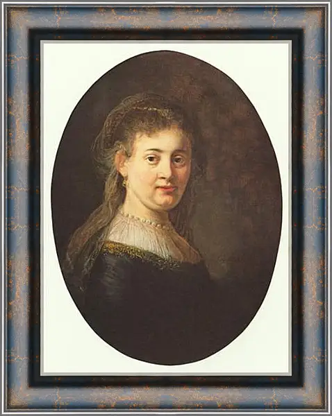 Картина в раме - Portrait of Saskia. Рембрандт Картина в раме - Portrait of Saskia. Рембрандт
