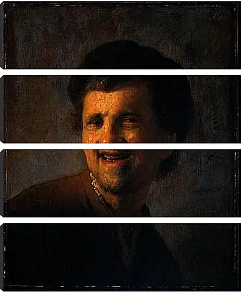Модульная картина - Yound man smiling. Рембрандт Модульная картина - Yound man smiling. Рембрандт