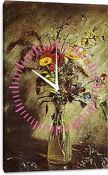 Часы картина - Цветы. Джон Констебл Часы картина - Цветы. Джон Констебл